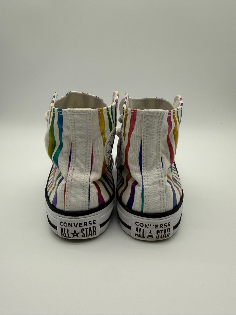 Converse Chuck Taylor Rainbow Stripe High Top Sneakers Mens 5 Womens 6.5 - Picture 5 of 10